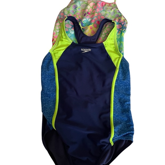 Speedo Navy and Speedo Vibrant Multicolor Swimsuits - Two Bathing suits - Picture 3 of 3
